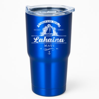 Lahaina Maui Hi Sailboat Cool Gift Vintage Nautical Tee Tumbler