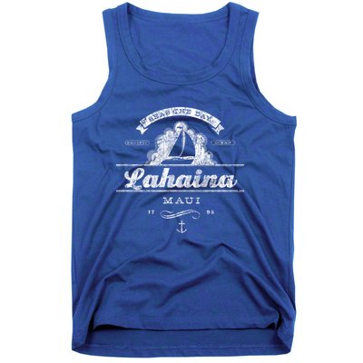 Lahaina Maui Hi Sailboat Cool Gift Vintage Nautical Tee Tank Top