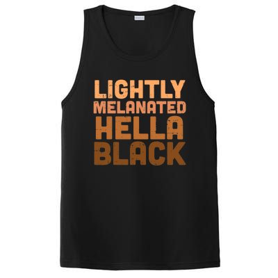 Lightly Melanated Hella Black History Melanin African Pride PosiCharge Competitor Tank