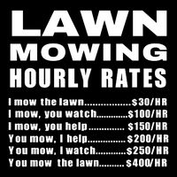 Lawn Mowing Hourly I Mow The Lawn Bag