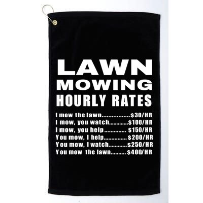 Lawn Mowing Hourly I Mow The Lawn Golf Towel