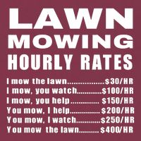Lawn Mowing Hourly I Mow The Lawn 16oz Travel Tumbler