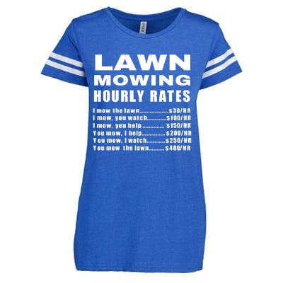 Lawn Mowing Hourly I Mow The Lawn Enza Ladies Jersey Football T-Shirt