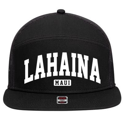 Lahaina Maui Hawaii Classic Vintage 7 Panel Mesh Trucker Snapback Hat