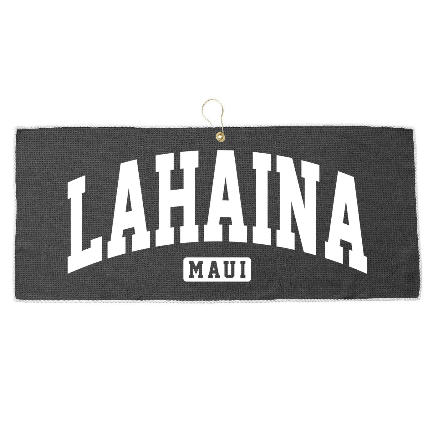 Lahaina Maui Hawaii Classic Vintage Large Microfiber Waffle Golf Towel