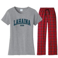 Lahaina Maui Hawaii Classic Vintage Women's Flannel Pajama Set