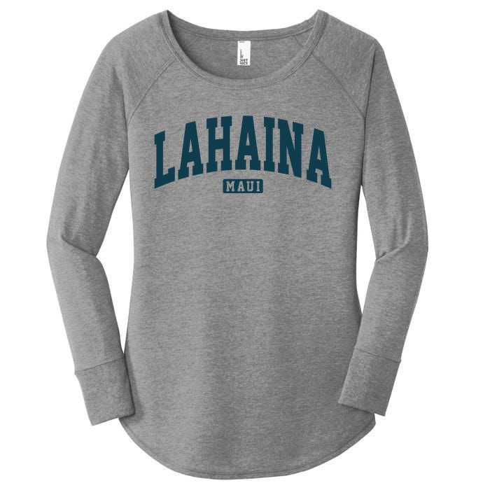 Lahaina Maui Hawaii Classic Vintage Women's Perfect Tri Tunic Long Sleeve Shirt