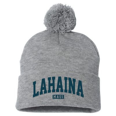 Lahaina Maui Hawaii Classic Vintage Pom Pom 12in Knit Beanie