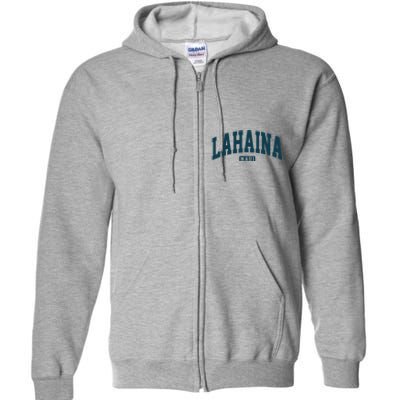 Lahaina Maui Hawaii Classic Vintage Full Zip Hoodie