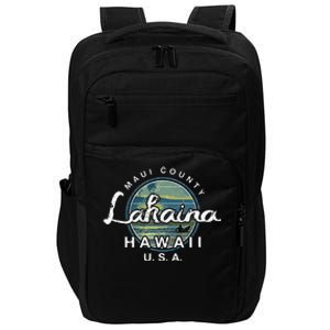 Lahaina Maui Hawaii Surfing Retro Impact Tech Backpack