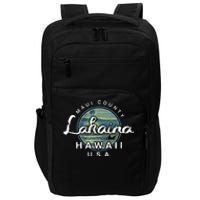 Lahaina Maui Hawaii Surfing Retro Impact Tech Backpack