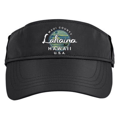 Lahaina Maui Hawaii Surfing Retro Adult Drive Performance Visor