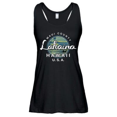 Lahaina Maui Hawaii Surfing Retro Ladies Essential Flowy Tank