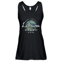 Lahaina Maui Hawaii Surfing Retro Ladies Essential Flowy Tank