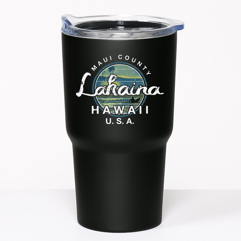 Lahaina Maui Hawaii Surfing Retro Tumbler