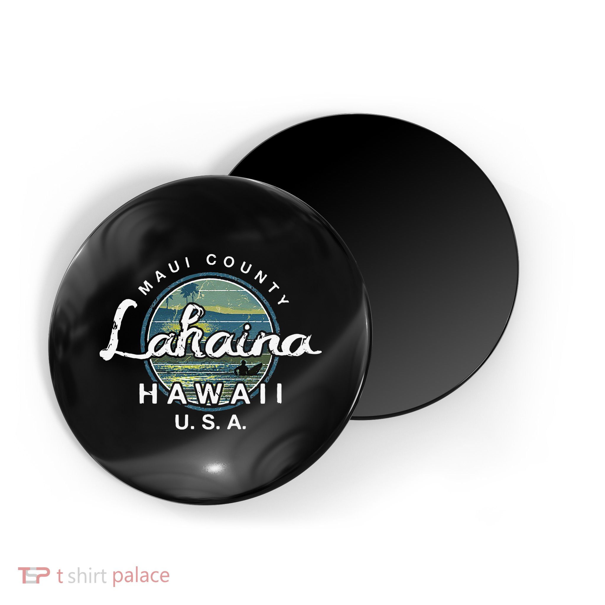 Lahaina Maui Hawaii Surfing Retro Magnet