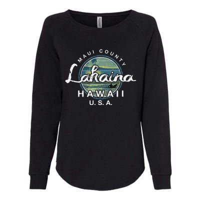 Lahaina Maui Hawaii Surfing Retro Womens California Wash Sweatshirt