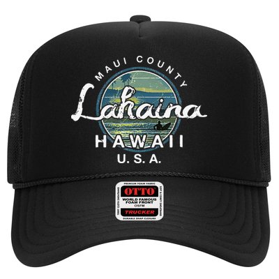 Lahaina Maui Hawaii Surfing Retro Trucker Hat