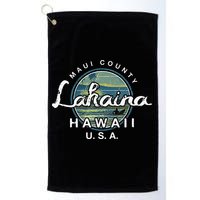 Lahaina Maui Hawaii Surfing Retro Golf Towel