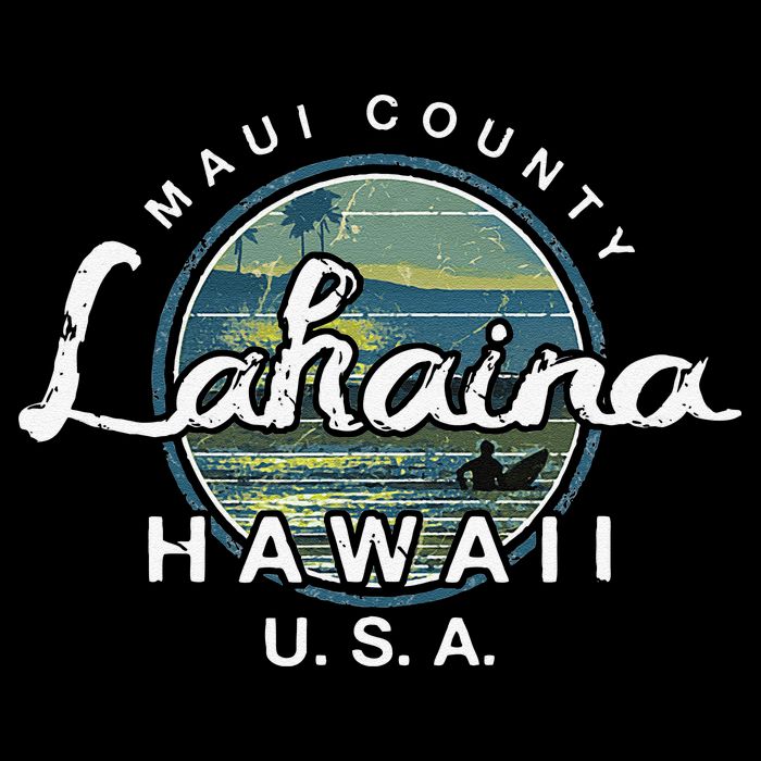Lahaina Maui Hawaii Surfing Retro Visor