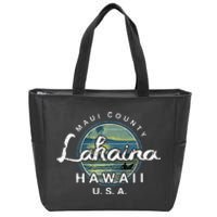 Lahaina Maui Hawaii Surfing Retro Zip Tote Bag