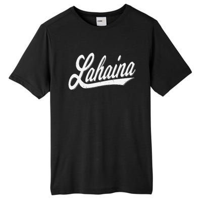 LAHAINA MAUI HAWAII VARSITY SCRIPT SPORTS JERSEY STYLE TEE Tall Fusion ChromaSoft Performance T-Shirt