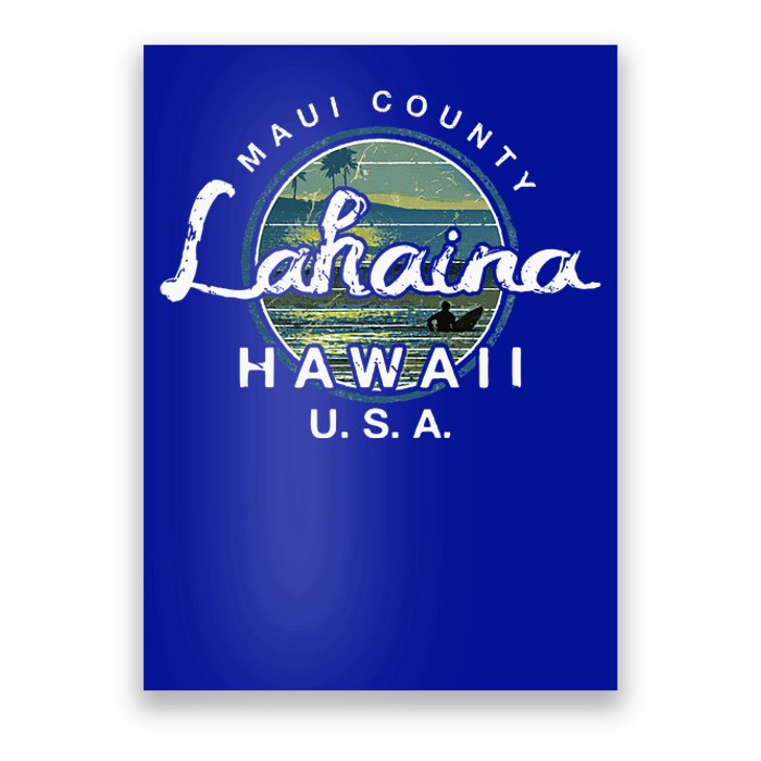 Lahaina Maui Hawaii Surfing Poster