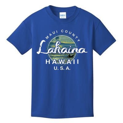 Lahaina Maui Hawaii Surfing Kids T-Shirt