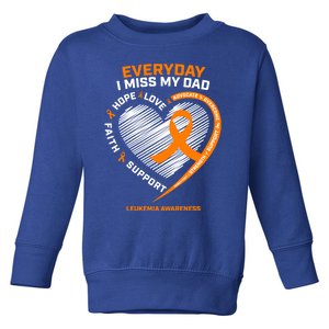 Loving Memory In Remembrance Dad Father Leukemia Awareness Gift Toddler Sweatshirt