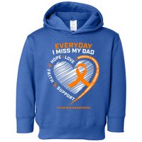 Loving Memory In Remembrance Dad Father Leukemia Awareness Gift Toddler Hoodie