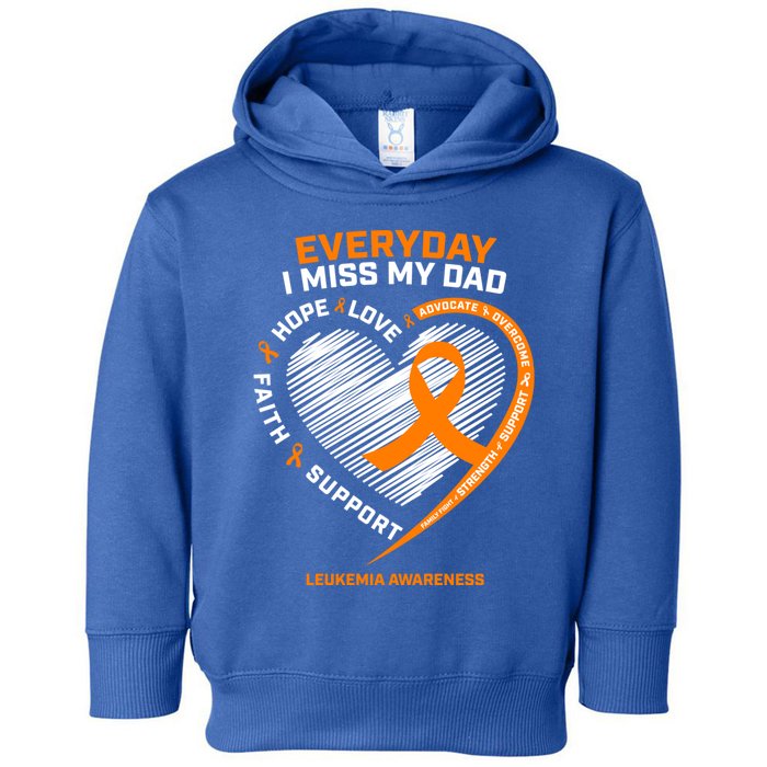 Loving Memory In Remembrance Dad Father Leukemia Awareness Gift Toddler Hoodie