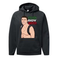 Luigi Mangione Italian Boy Winter Performance Fleece Hoodie