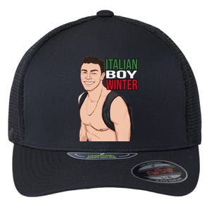 Luigi Mangione Italian Boy Winter Flexfit Unipanel Trucker Cap