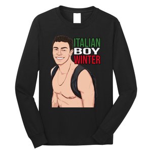 Luigi Mangione Italian Boy Winter Long Sleeve Shirt