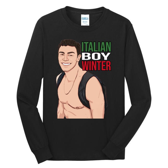 Luigi Mangione Italian Boy Winter Tall Long Sleeve T-Shirt