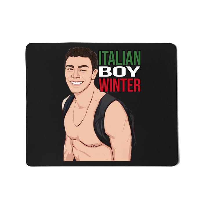 Luigi Mangione Italian Boy Winter Mousepad