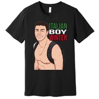 Luigi Mangione Italian Boy Winter Premium T-Shirt