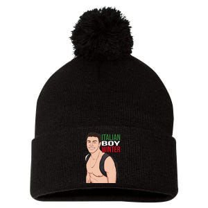 Luigi Mangione Italian Boy Winter Pom Pom 12in Knit Beanie