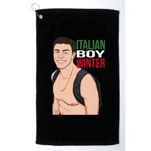 Luigi Mangione Italian Boy Winter Platinum Collection Golf Towel