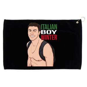 Luigi Mangione Italian Boy Winter Grommeted Golf Towel