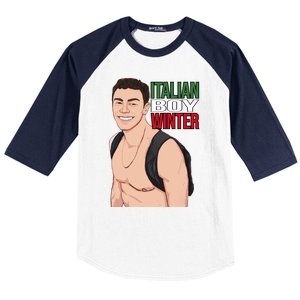 Luigi Mangione Italian Boy Winter Baseball Sleeve Shirt