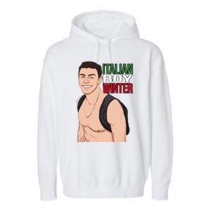 Luigi Mangione Italian Boy Winter Garment-Dyed Fleece Hoodie