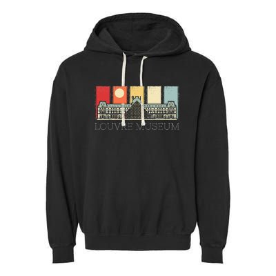 Louvre Museum In Paris France Tourist Garment-Dyed Fleece Hoodie