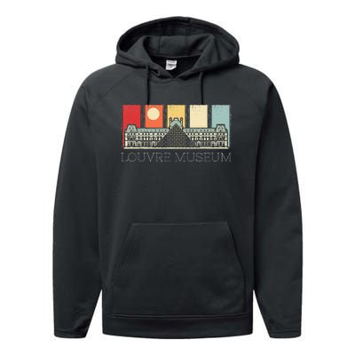 Louvre Museum In Paris France Tourist Performance Fleece Hoodie