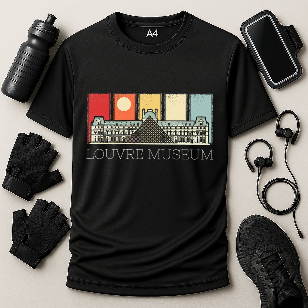 Louvre Museum In Paris France Tourist Cooling Performance Crew T-Shirt