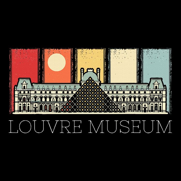 Louvre Museum In Paris France Tourist Cooling Performance Crew T-Shirt