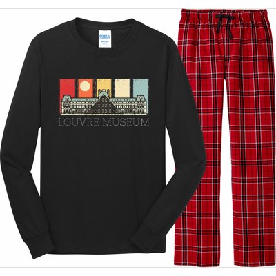 Louvre Museum In Paris France Tourist Long Sleeve Pajama Set