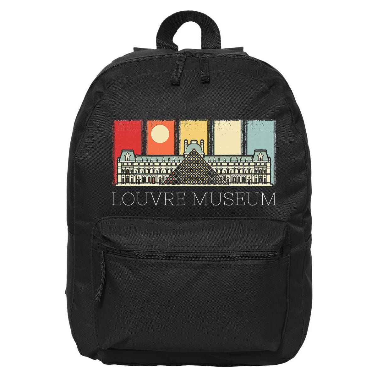 Louvre Museum In Paris France Tourist 16 in Basic Backpack