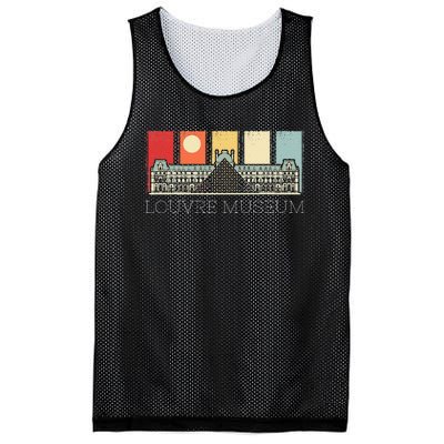 Louvre Museum In Paris France Tourist Mesh Reversible Basketball Jersey Tank