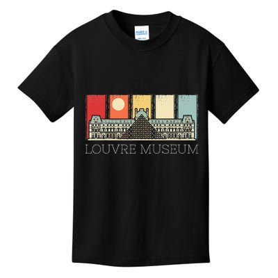 Louvre Museum In Paris France Tourist Kids T-Shirt